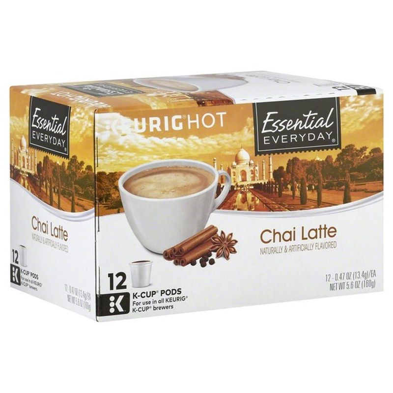 Essential Everyday Chai Latte, KCup Pods (12 each) Instacart
