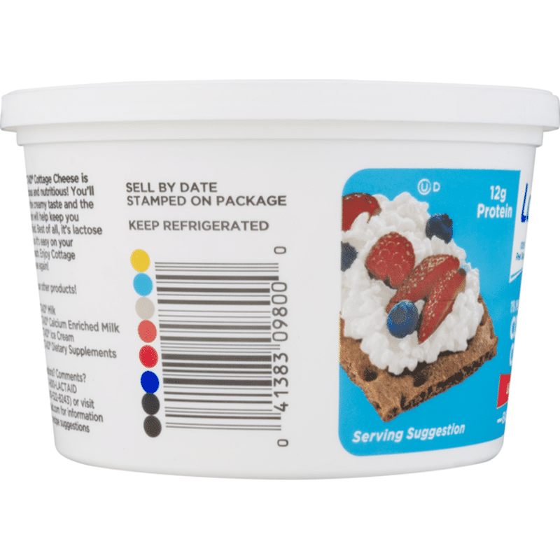LACTAID Cottage Cheese, Small Curd, 1 Milkfat, Lactose Free, Lowfat