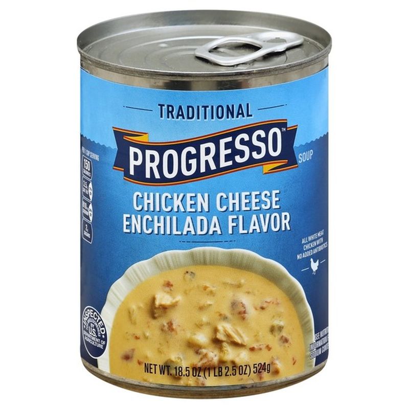 Progresso Soup, Chicken Cheese Enchilada Flavor, Traditional (18.5 oz ...