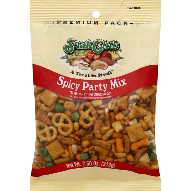 Snak Club Party Mix, Spicy (7.5 oz) Instacart