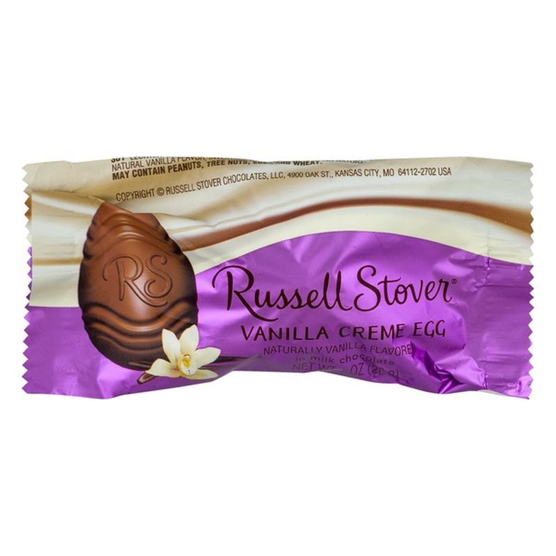 Russell Stover Vanilla Creme Egg in Milk Chocolate (1 oz) Instacart