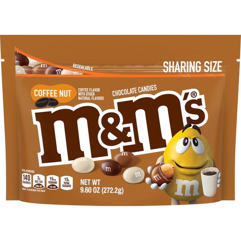 M&M's Coffee Nut Peanut Chocolate Candy Sharing Size (9.6 oz) Instacart