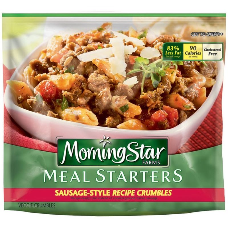 Morning Star Farms Meal Starters SausageStyle Recipe Crumbles Veggie