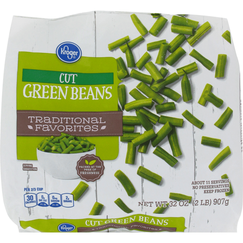 Kroger Traditional Favorites Cut Green Beans (32 oz) - Instacart