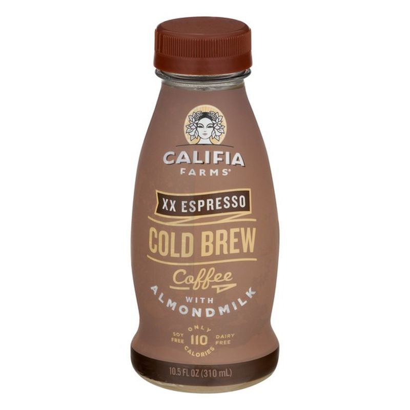 Califia Farms XX Espresso Cold Brew Coffee With Almondmilk (10.5 Oz ...