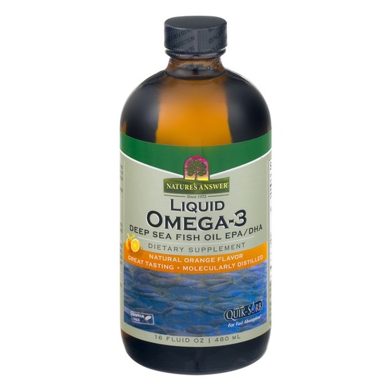 Nature's Answer Liquid Omega3 Deep Sea Fish Oil EPA/DHA (16 fl oz