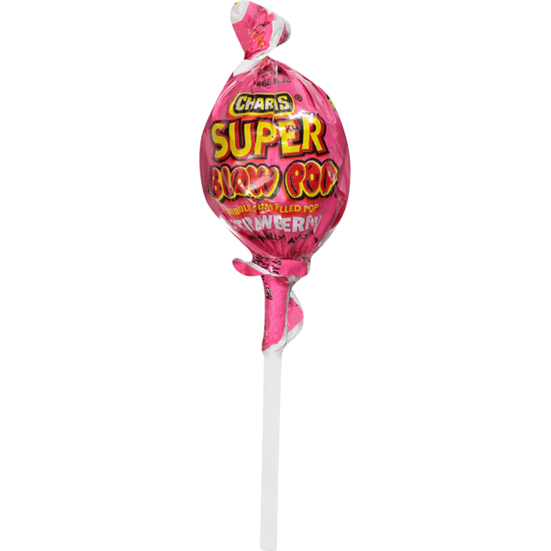 Charms Blow Pop, Super, Strawberry (1 each) - Instacart