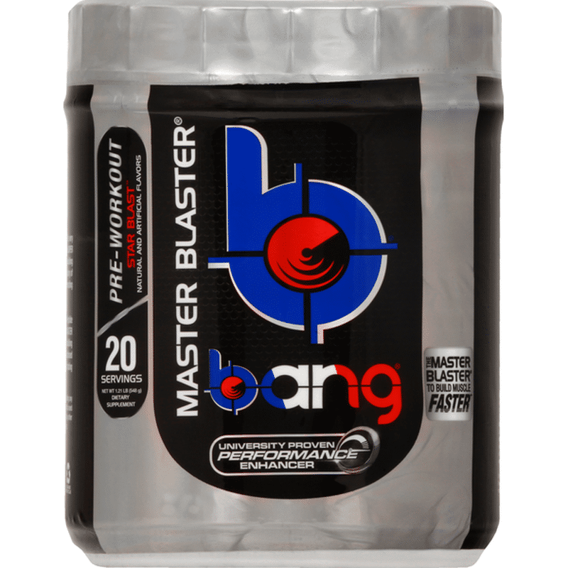 Bang Pre-Workout Master Blaster Star Blast 20 Servings - Star Blast (1. ...