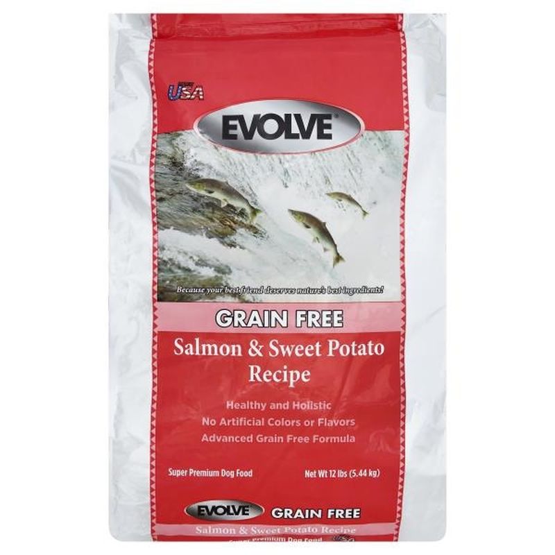 Evolve Food For Dogs Grain Free Deboned Salmon Sweet Potato Recipe Super Premium 12 Lb From Publix Instacart