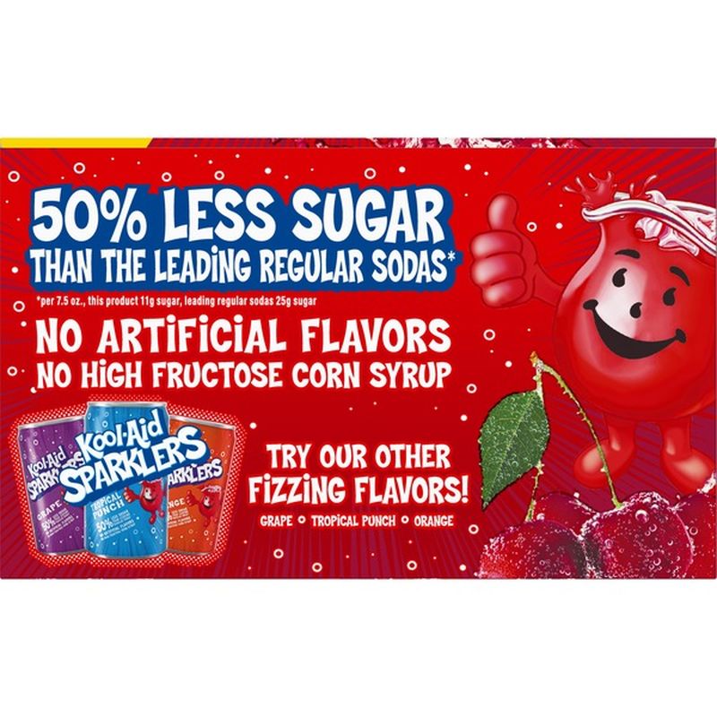 KoolAid Sparklers Cherry Flavored Sparkling Drink (7.5 fl oz) Instacart