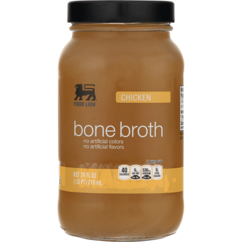 Food Lion Bone Broth, Chicken, Jar (24 oz) Instacart