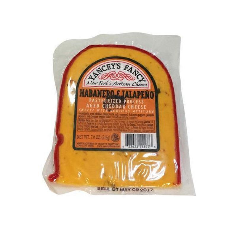 Yancey's Fancy Cheddar Cheese. Habanero & Jalapeno (7.6 oz) Instacart
