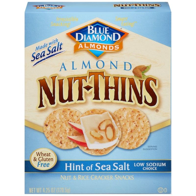 Blue Diamond Almonds Hint of Sea Salt Nut & Rice Cracker Snacks (4.25 oz) from ShopRite Instacart