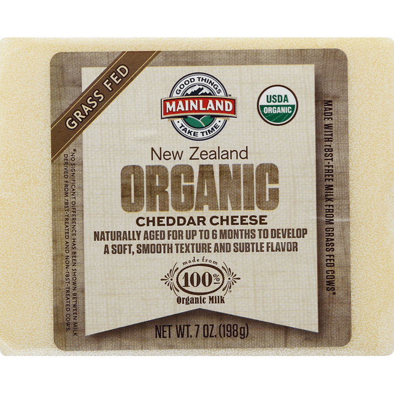 Mainland Cheese, Organic, New Zealand Cheddar (7 oz) Instacart