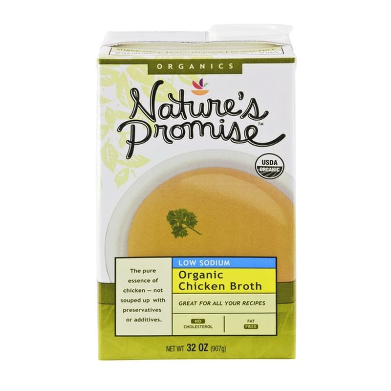 Nature's Promise Organic Chicken Broth, Low Sodium (32 oz) Instacart