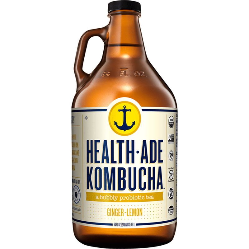 HealthAde Kombucha, GingerLemon (64 oz) Instacart