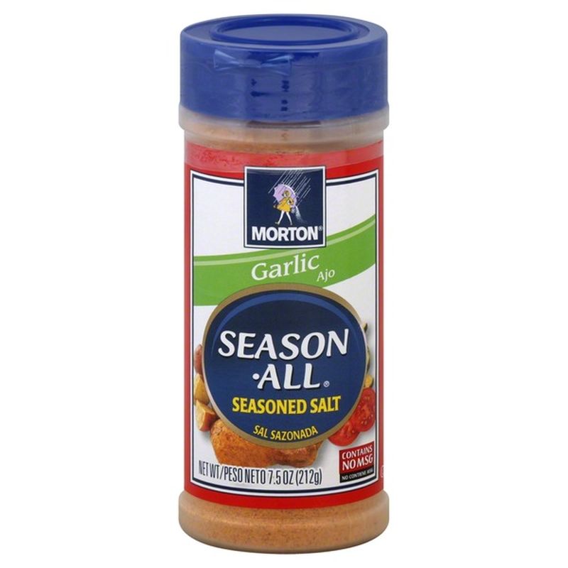 Morton Season All Garlic Seasoned Salt (7.5 oz) - Instacart