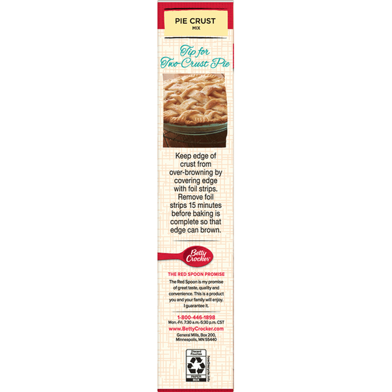 Betty Crocker Pie Crust Mix (11 oz) from Publix Instacart