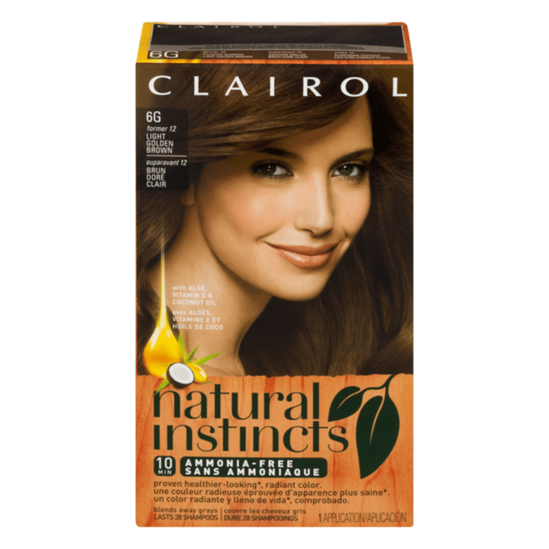 Clairol Natural Instincts Semi-Perm Color 6G Light Golden Brown (each ...