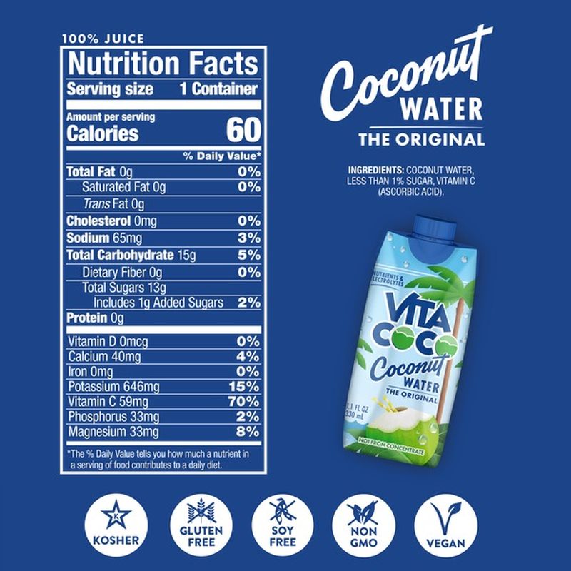 Vita Coco Coconut Water, Pure