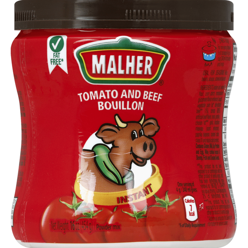 Malher Bouillon, Instant, Tomato and Beef, Powder Mix (16 oz) Delivery