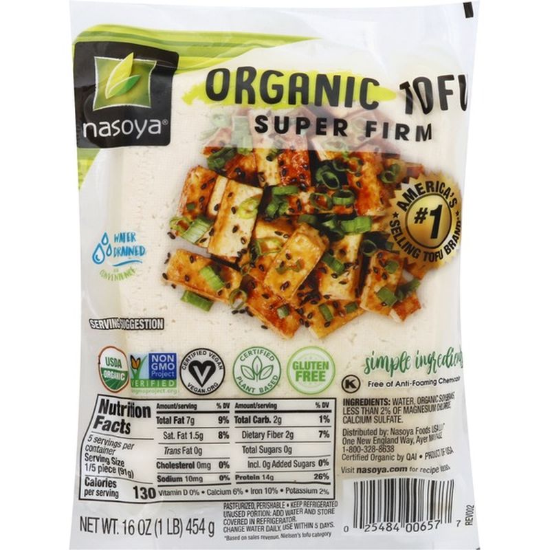 Nasoya Tofu, Organic, Super Firm (16 oz) Instacart