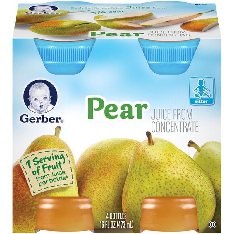 Gerber Juice Pear Juice Fruit 4 Fl Oz Instacart