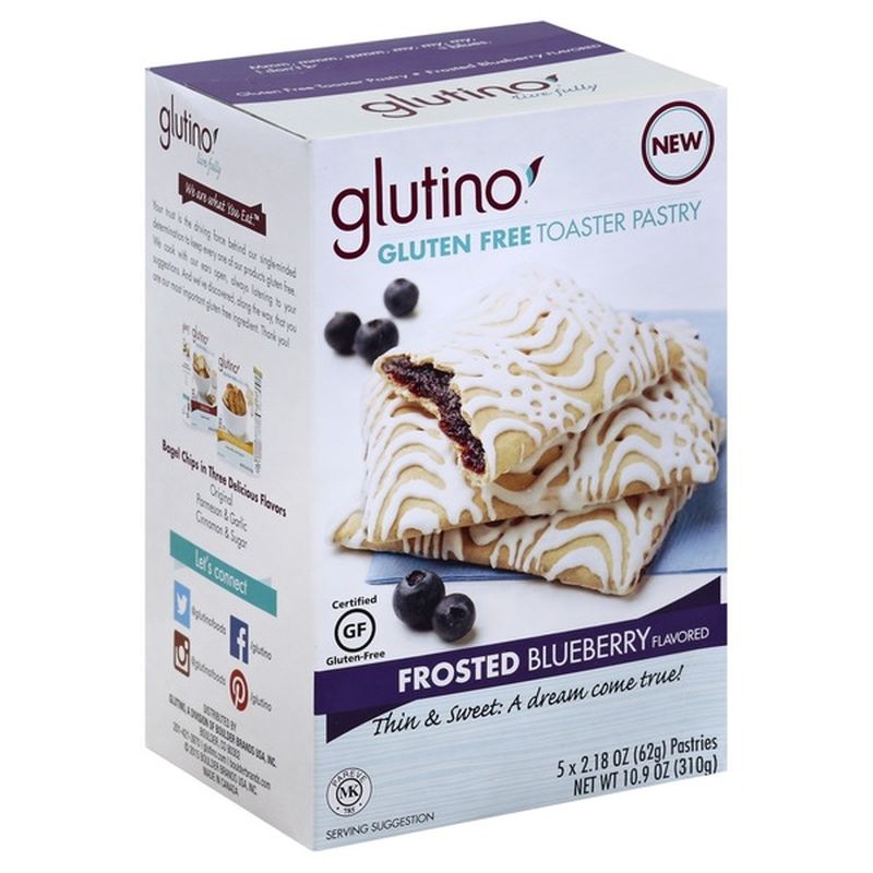 Glutino Gluten Free Toaster Pastry Frosted Blueberry (2.18 oz) Instacart