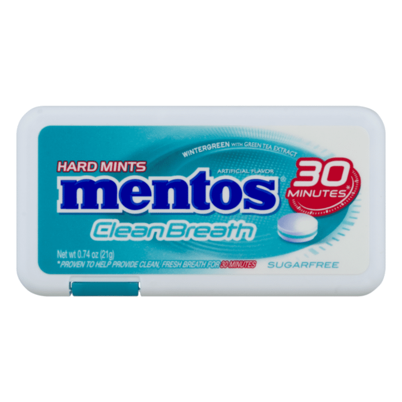 Mentos Hard Mints, Sugarfree, Wintergreen (0.74 oz) - Instacart