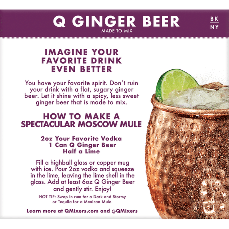 Q Ginger Beer (7.5 fl oz) from Falletti Foods Instacart