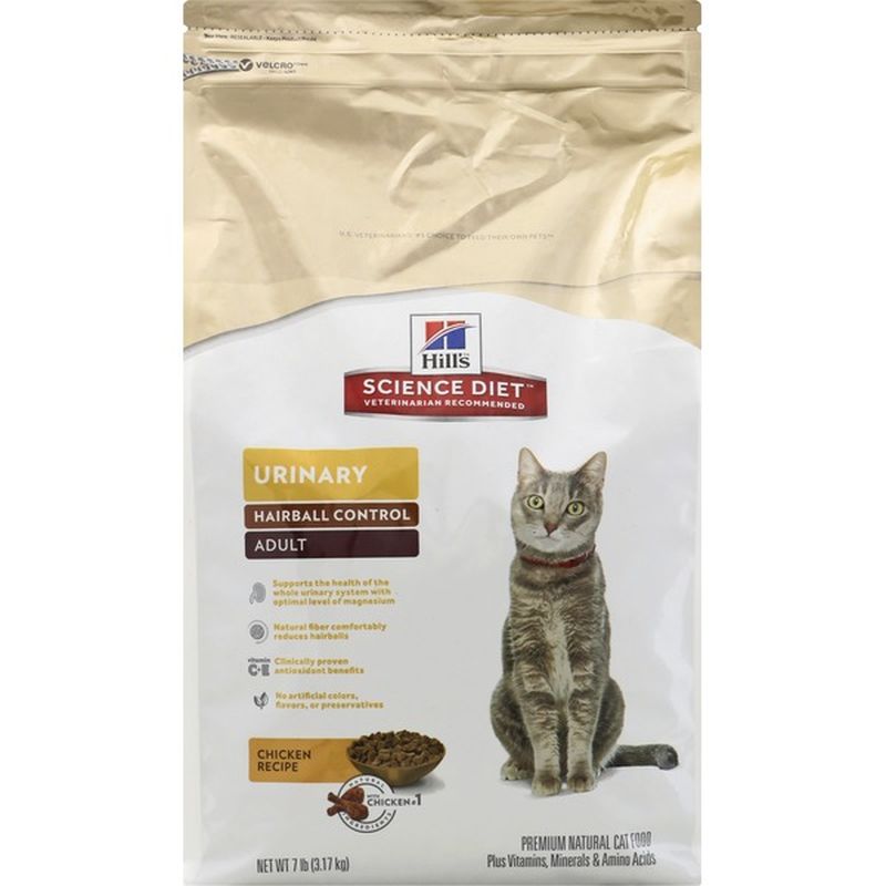 hill's science diet adult urinary hairball control cat food