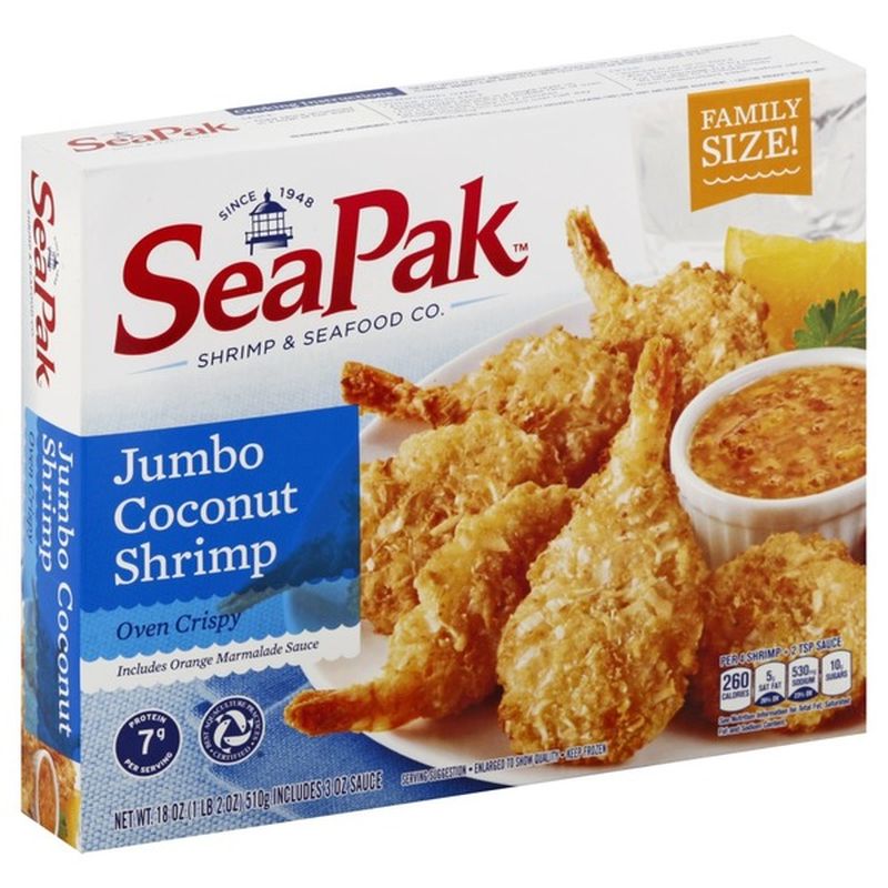 SeaPak Shrimp & Seafood Co. Oven Crispy Jumbo Coconut Shrimp (18 oz ...