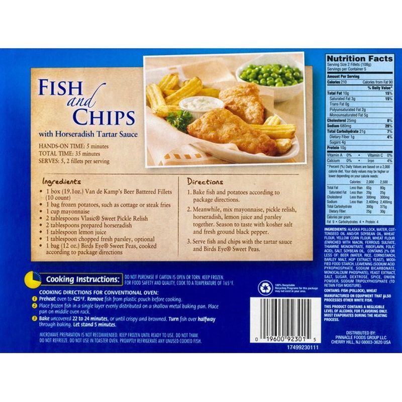 Van de Kamp's Fish Fillets, Beer Battered (1.91 oz) from Safeway