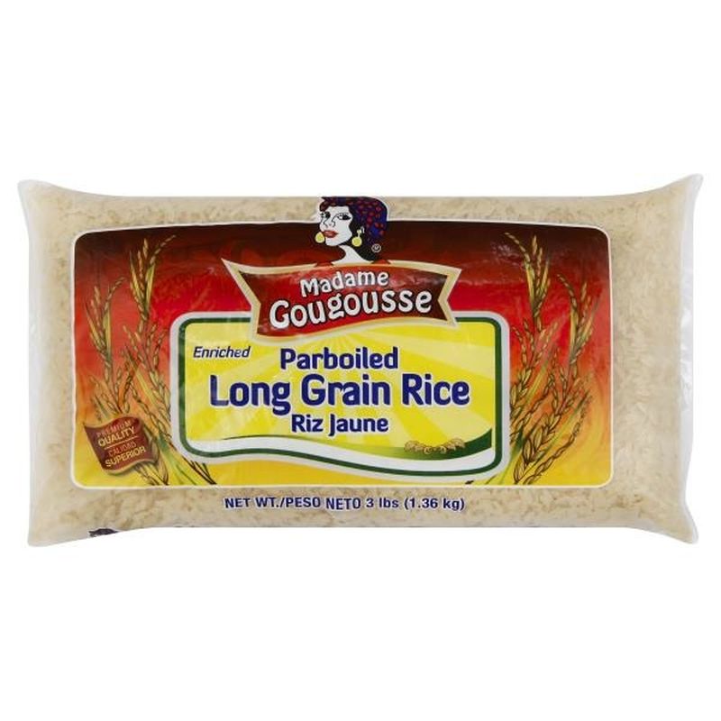Madame Gougousse Enriched Parboiled Long Grain Yellow Rice (3 lb) from