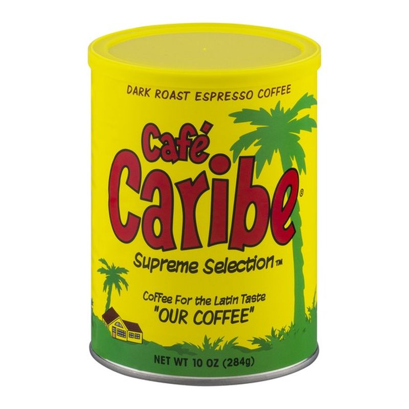 Cafe Caribe Coffee, Dark Roast Espresso Coffee. (10 oz