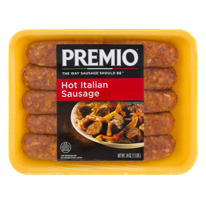 Premio Hot Italian Sausage (24 oz) from Stop & Shop Instacart