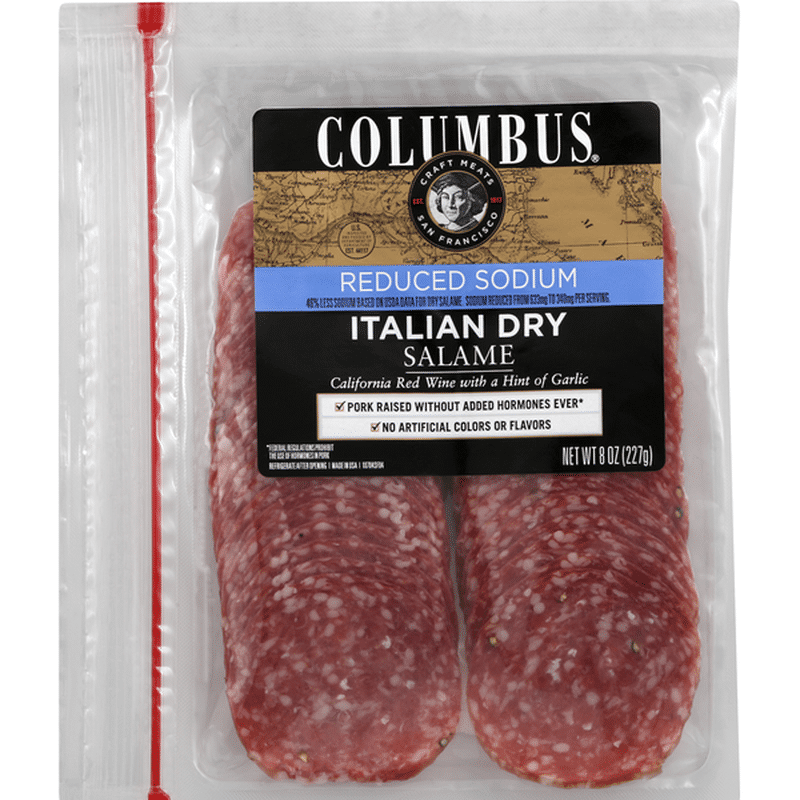 Columbus Italian Dry Salami Less Sodium (8 oz) Instacart
