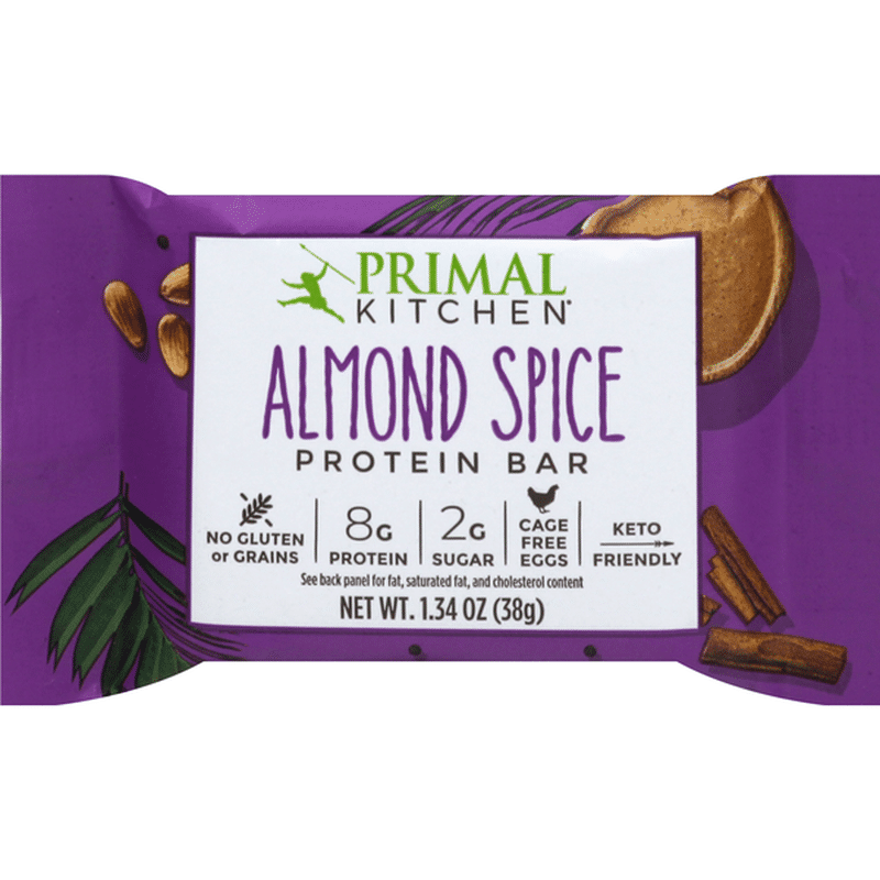 Primal Kitchen Protein Bar, Almond Spice (1.34 oz) Instacart