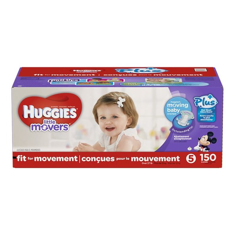 huggies little movers plus size 5
