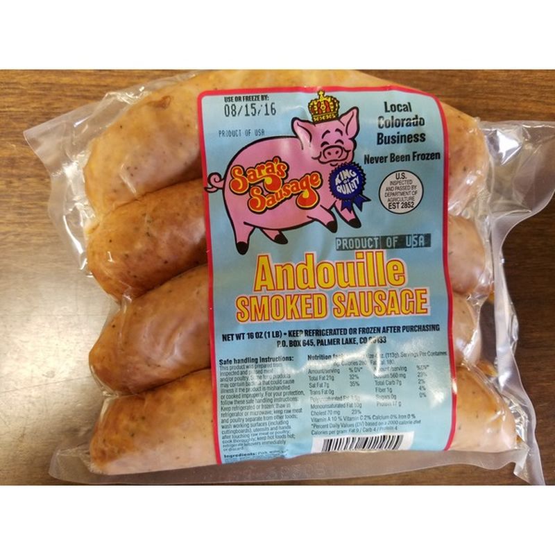Sara's Sausage Smoked Andouille Sausage