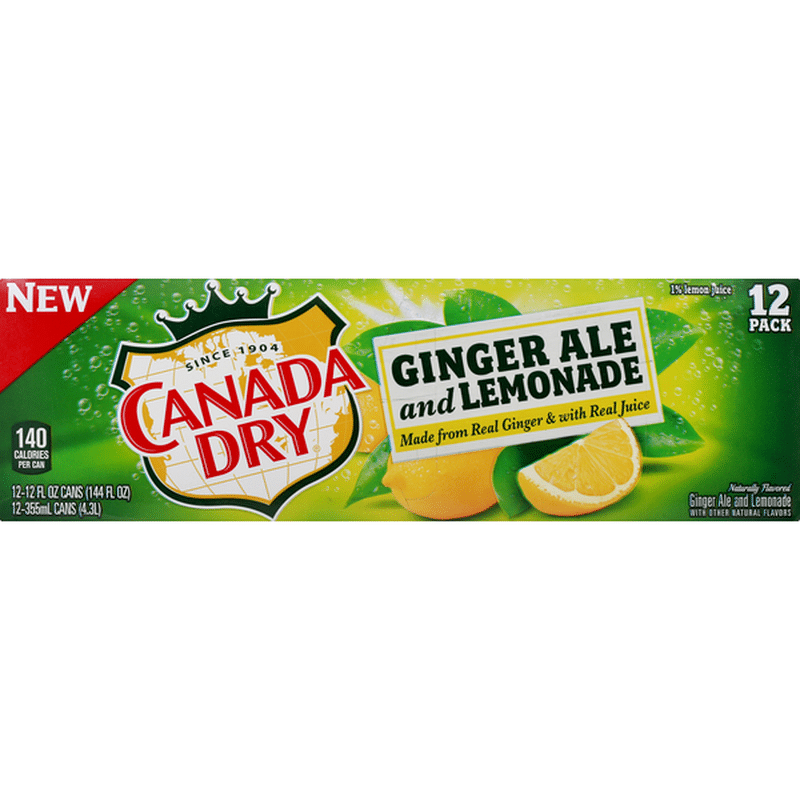 Canada Dry Ginger Ale and Lemonade (12 fl oz) from FoodMaxx - Instacart