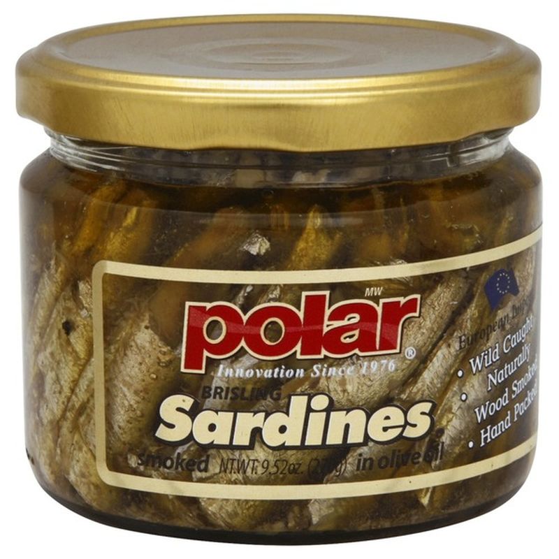 Polar Sardines, Brisling, Smoked, in Olive (9.52 oz) Instacart