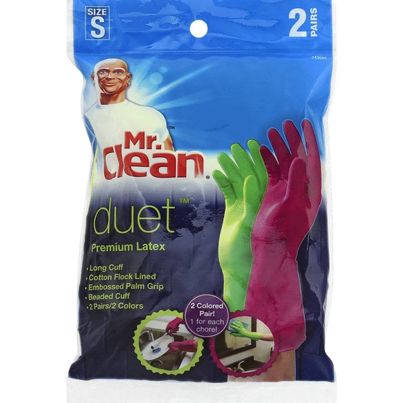 Mr. Clean Gloves, Premium Latex, Small (2 each) Instacart
