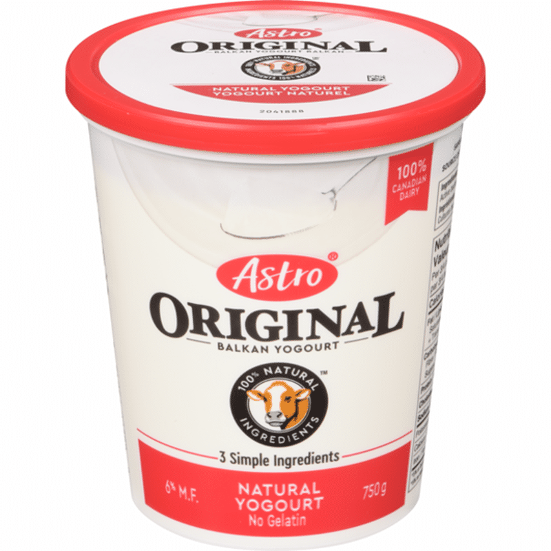 Original Balkan Style Natural Yogurt (750 g) Instacart