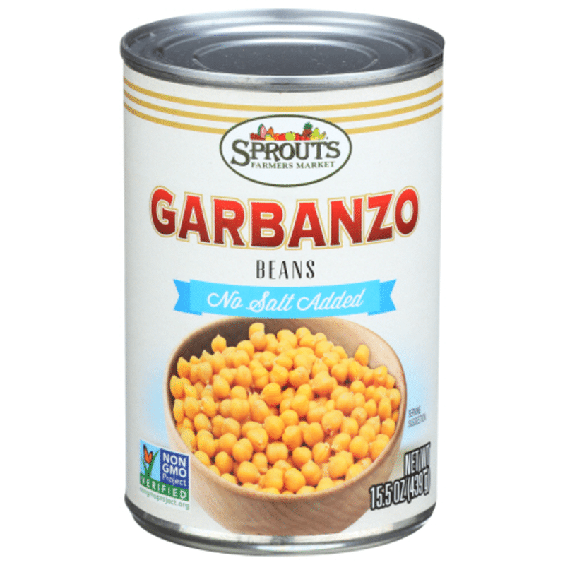 Sprouts No Salt Added Garbanzo Beans (15 oz) Instacart
