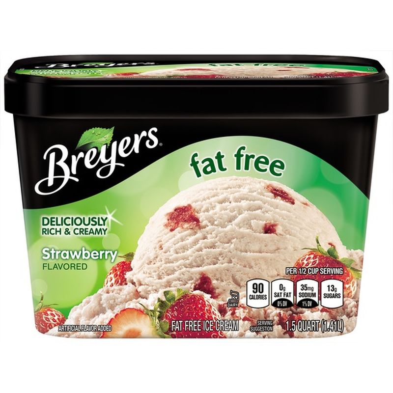 Breyers Strawberry Fat Free Ice Cream 48 Oz Instacart