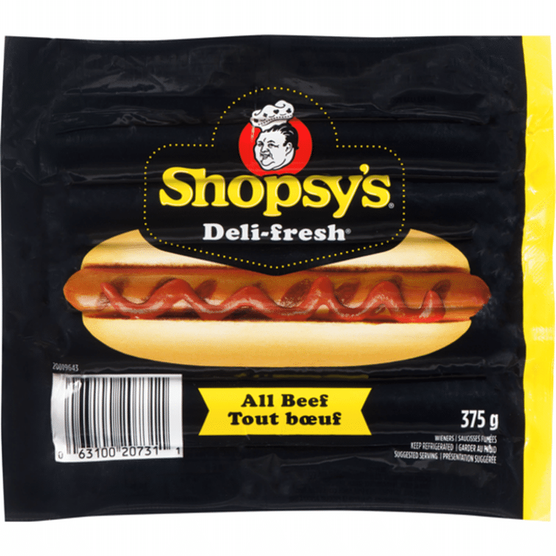 All Beef Wieners (375 g) Instacart