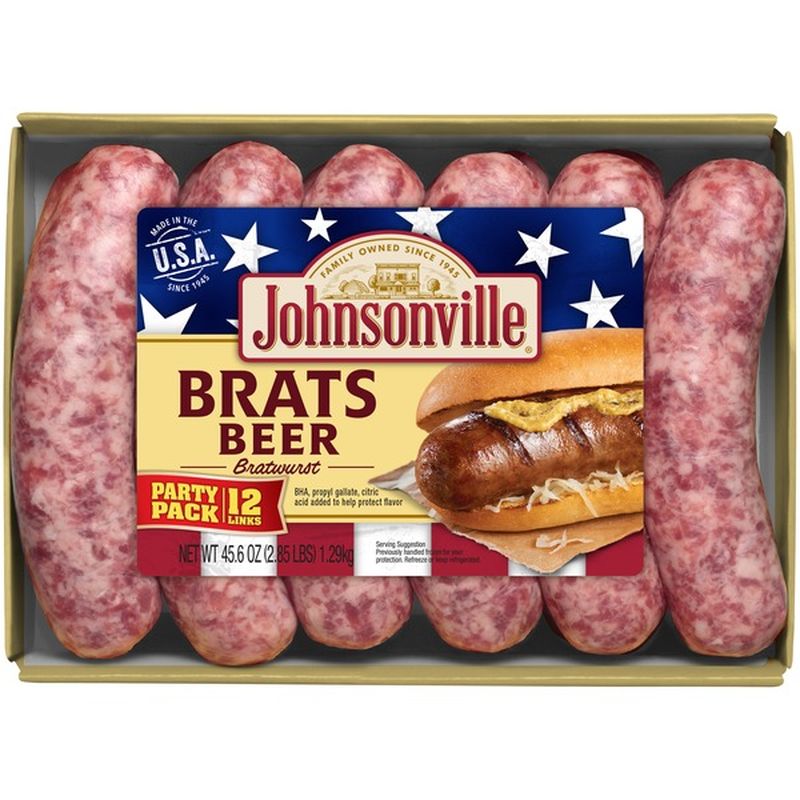 Johnsonville Beer Brats (2.85 lb) Instacart