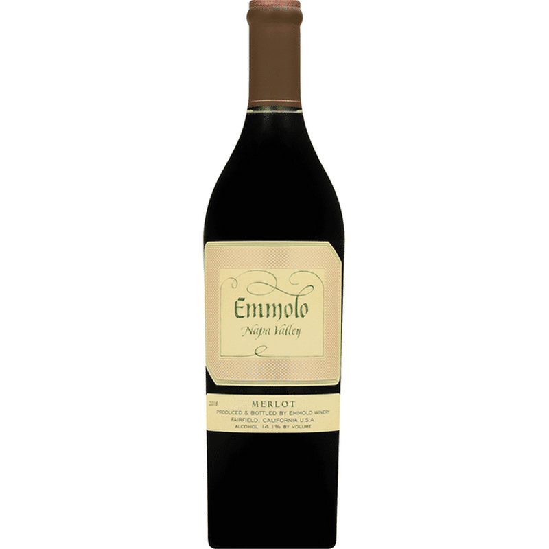 Emmolo Merlot, Napa Valley, 2018 (750 ml) Instacart