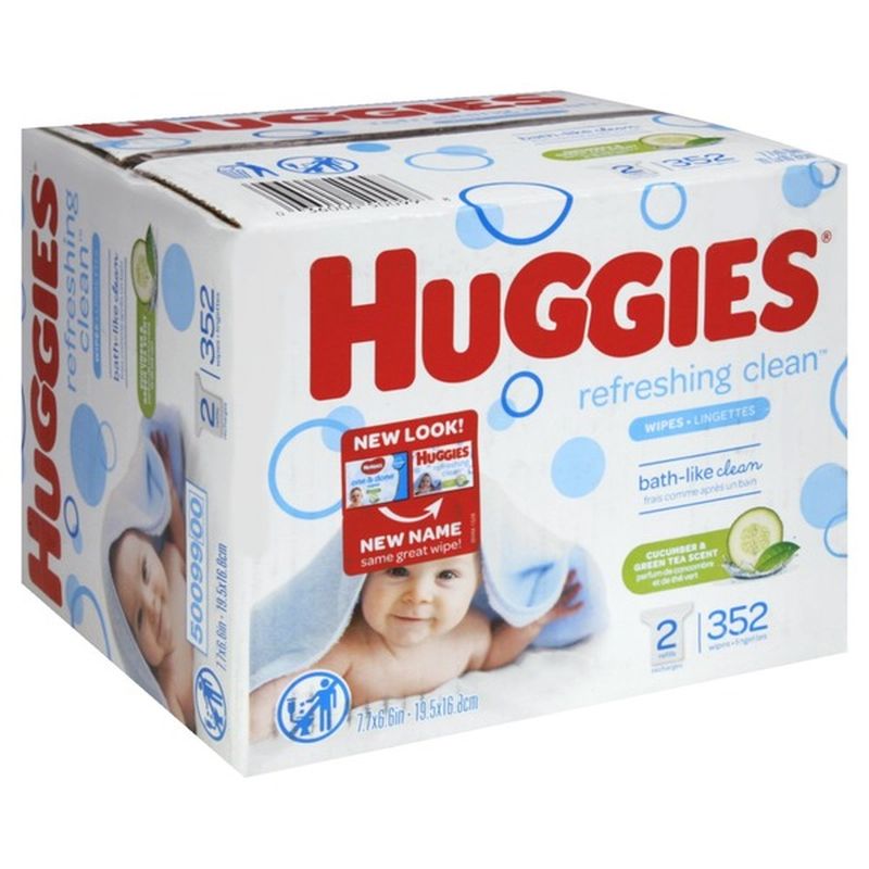 huggies natural care wipes 352